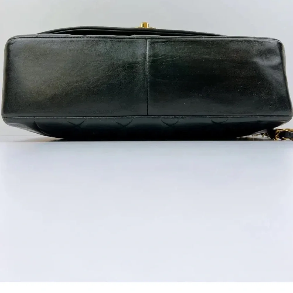 CHANEL DIANA 25 Single Flap Quilted Logo Lambskin Chain Bag - Picture 9 of 13